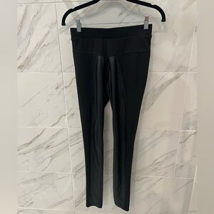 SR Leggings with Faux Patent Leather Panels